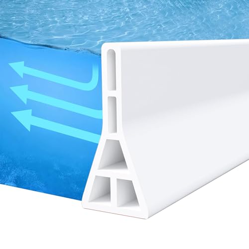 2 M De Ducha, Presa De Agua, Altura: 8,9 Cm, Junta De Ducha, Junta De Ducha, Barra De Sellado Para El Suelo, Ducha, Barra De Protección Contra El Agua, Barra De Ducha, Barrera De Agua Para El Baño