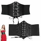 Photo Gallery kuyoejar corsetto da donna con lacci, cintura elastica con fascia,cintura in vita retro con lacci per donna + stile classico vintage + 2 pezzi + colore nero + regolabile 60-80 cm Photo Gallery kuyoejar corsetto da donna con lacci, cintura elastica con fascia,cintura in vita retro con lacci per donna + stile classico vintage + 2 pezzi + colore nero + regolabile 60-80 cm