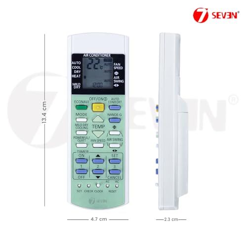 Image of 7SEVEN Compatible for Panasonic AC Remote Original 29B Model 1 1.5 2 Ton Split or Window Air Conditioner