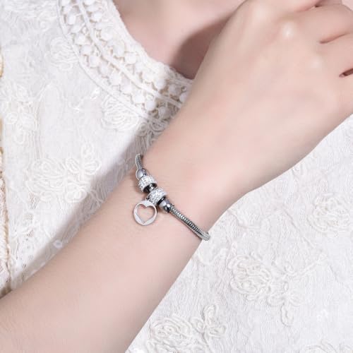Image of Yonhon Mother Daughter Bracelet Necklace for 2 /3 /4, Mother Daughter Matching Keychain Set