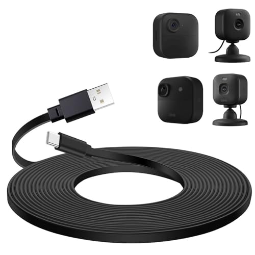 50FT Power Cable Only work for Blink Outdoor 4(4th Gen),Blink Mini2,Blink Outdoor 2K+,Flat Type C Extension Cable Continuously Charging Your Blink Cam,Long USB C Cable (Not Micro USB Adapter) by Chaflexrge - Used condition - US$13.05