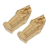 Compactes et détaillées : les figurines miniatures de momie égyptienne et de cercueil sont finement travaillées, idéales pour décorer un mini-paysage de cercueil pour halloween, ou pour créer une décoration de cercueil miniature
