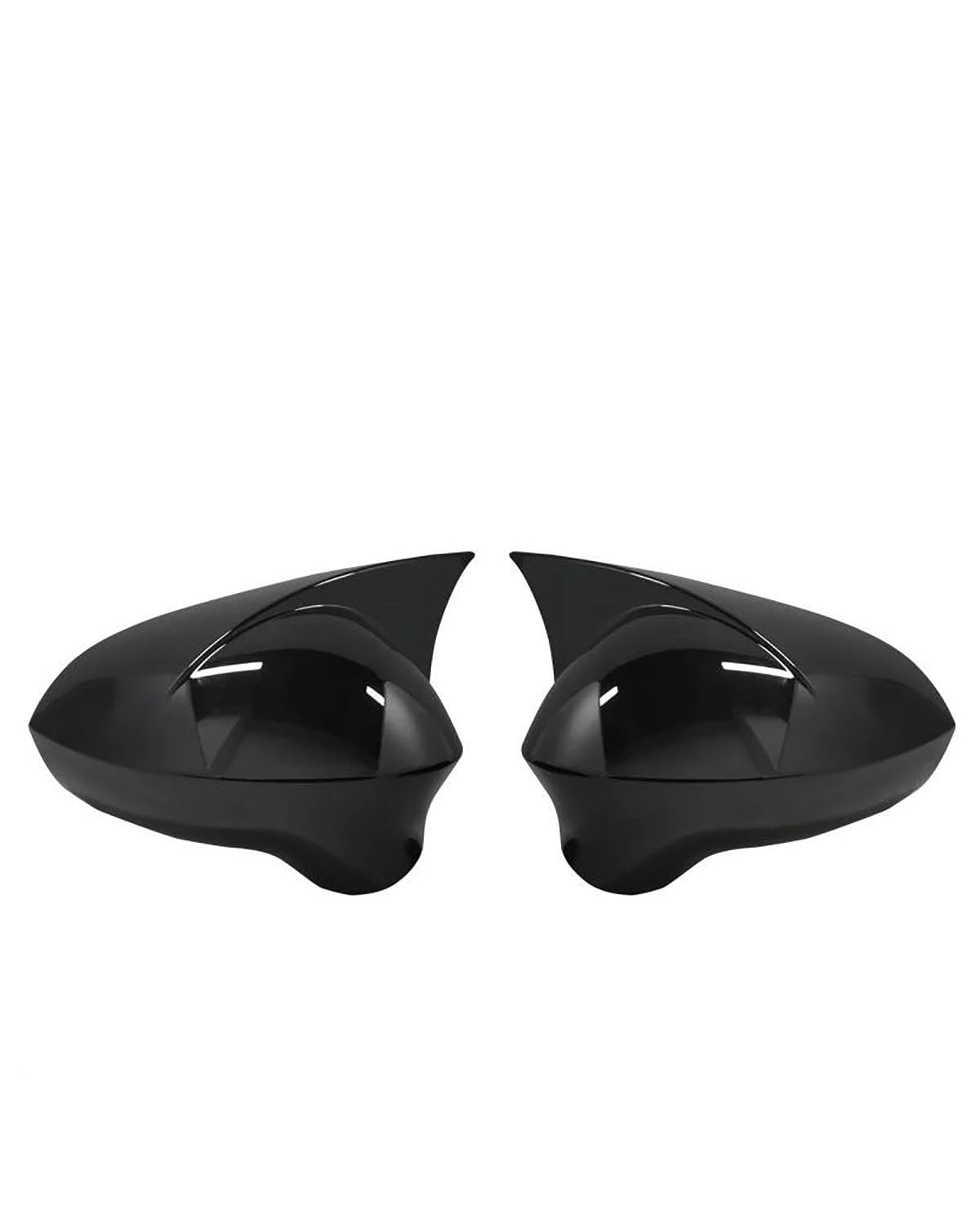 Nltnji Black Side Wing Mirror Cover For Seat Leon Mk2 1P Ibiza Mk4 6J Exeo 3R Car Accessories Abs Side Mirror Cover Rearview Caps Wing Mirror Covers(Black)