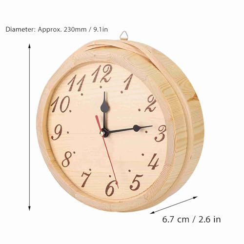 lvifloae Wooden Sauna Clock Home Clock Sauna Room Supplies and Accessories Digital Home Bedroom Decoration Accessories by lvifloae - Image 2