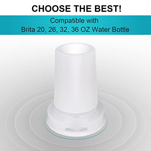 4 Pack Water Bottle Mouthpiece Replacement For Brita Water Bottle, Silicone Water Bottle Bite Valve Replacement Parts Compatible With Brita Filter Water Bottles & Brita Stainless Steel Water Bottle #TOP2