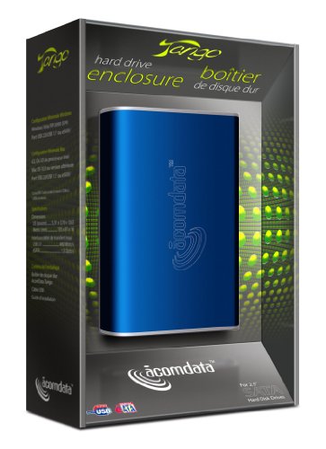Acomdata Tango Usb 2.0/Esata 2.5-Inch Sata Hard Drive Enclosure Tngxxxuse-Blu (Blue) #TOP1