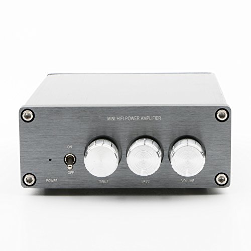 Mini Digital Stereo Amplifier, Hifi Amplifier with Subwoofer, 2 Channel Class D Audio Power Amplifier 50W+50W+100W, DC12V - 24V, 2.1 Volume Controlled Stereo Amp for Home or Car - Thumbnail 2