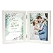 Afuly Double Picture Frame 5x7 White Wooden Hinged Photo Frames Collage Shadow Box 2 Openings Elegant Wedding Gifts