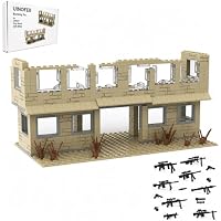 UINOFER Juego de bloques de construcción de escena militar,