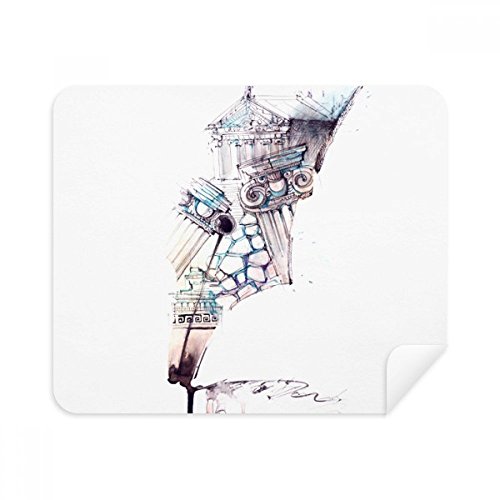 Chiffon de nettoyage pour écran de téléphone portable, lot de 2 microfibres aquarelle de chantier