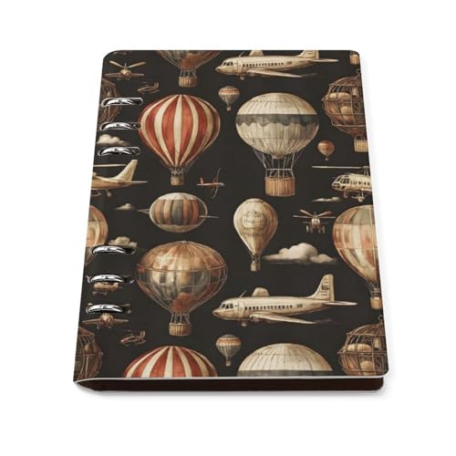 Carnet de voyage rétro cuir synthétique A5 rigide pour l'école