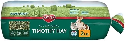Kaytee Timothy Hay, High Fiber, Grown Specifically for Small Animals, Rabbits, Guinea Pigs, Chinchillas, 2 Pounds Kaytee Timothy Hay, High Fiber, Grown Specifically for Small Animals, Rabbits, Guinea Pigs, Chinchillas, 2 Pounds