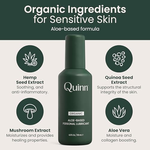 Quinn Wellness 4Oz Natural Aloe & Water-Based Personal Lube thumb #2