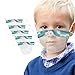 Produktbild TOPEREUR 5 Stück Kinder Gesichtsschutz Gesichtsschild Offene Visier Mundschutz Wiederverwendbar Transparent Staubdicht VisierMundschutz Schutzschild für Schulkinder Jungen Mädchen