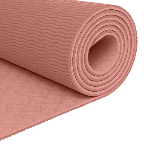 Retrospec Zuma Yoga Mat 6mm Thick Non-Slip TPE Exercise Mat | Cushioned Workout Mat for Yoga Pilates and Home Stretching | 72 x 24 with Carrying Strap by Retrospec - Used condition - Image 6