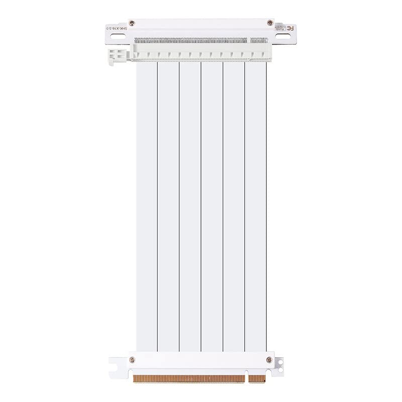 Cable extensor tarjeta gráfica PCI Express para montaje vertical blanco 1