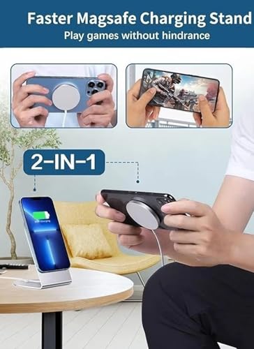 Image of New Magnetic Wireless Charger for iPhone,MagSaf Fast Charger USB C 15W,Qi Type C Wireless Charging Compatible with iPhone 17 /17 pro /17 Pro max /16 /16 Plus /16 Pro /16 Pro Max /15 /14 /13 /12 Series(White)