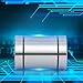 Baxnore 2 PCS LM20UU Linear Motion Bearing, Accuracy Steel Bushing Bearing, Double Sided Dust Proof Rubber Sealing Linear Ball Bearing for Industrial Automation
