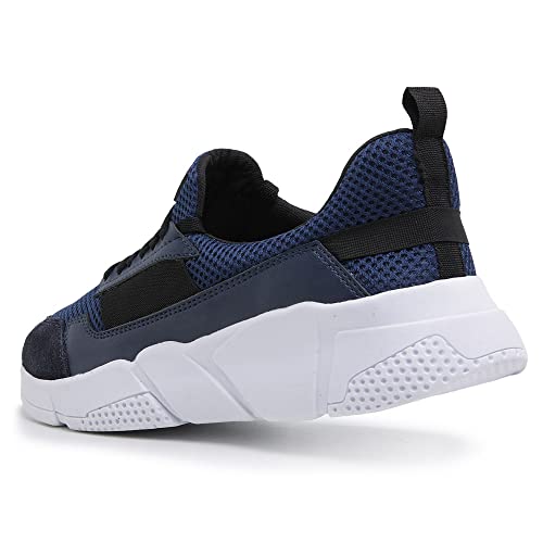 Tênis Masculino Confortável Para Trabalhar, Academia E Caminhada SCHI-550M-V1 Cor:Azul;Tamanho:40;Gê