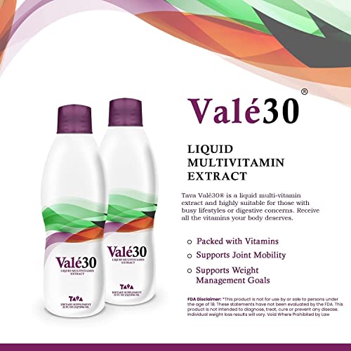 Liquid Vitamins, Tava Valé30® A Liquid Multivitamin For Men, Women, And The Whole Family, Energy Supplements For 30 Days With Vitamin A And Vitamin B Complex - The Perfect Boost Drink For Everyone #TOP3