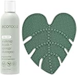 EcoTools Makeup Brush Cleansing Pad + Deep Clean Shampoo Bundle, Brush Cleaner Mat & Makeup Brush Cleanser for Deep Cleaning Tools, Clean Formula, Cruelty-Free, & Vegan, 2 Piece Set
