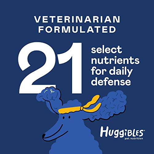 All-In-1 Dog Multivitamins And Supplement | Fish Oil, Iron, Calcium, Vitamin E, C & B12 | Joint, Immune, & Vision Support | All Natural Chewable Dog Multivitamin, Multivitamin For Dogs – Huggibles #TOP1
