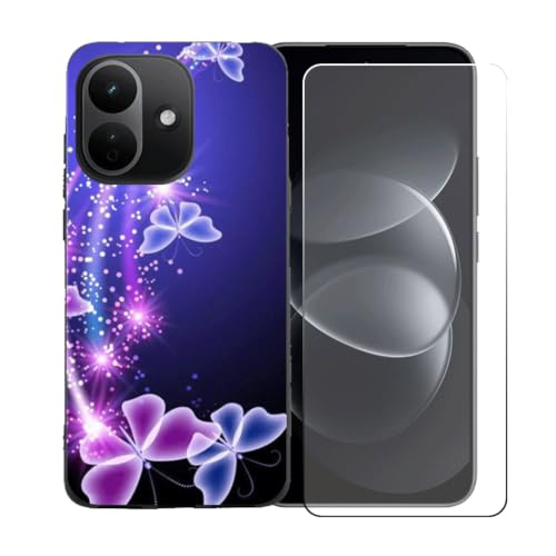 BMPNLSZ �K�p Redmi Note 17 Pro+ 5G �X�}�z�P�[�X + HD�����K���X�ɓK�����ėpTPU�ی�J�o - BST7 | HD�����K���X�ɓK�����ėpTPU�ی�J�o�[�A�V���J�Q���V�F���o���p�[�ی�o�b�N�V�F��-�K�p Redmi Note