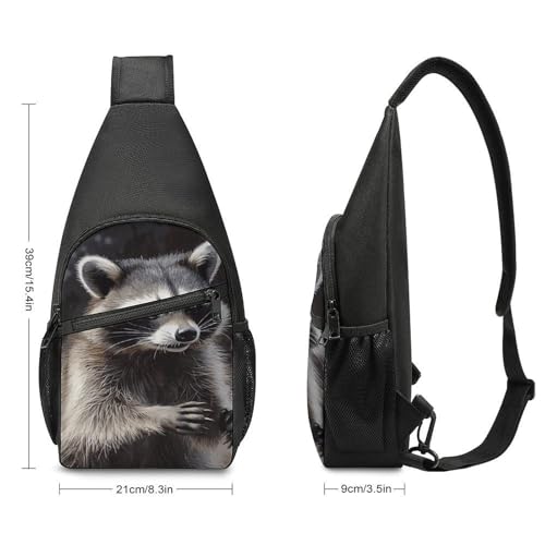 Mochila cruzada ligera Raccoon Sling Bag para trekking miniatura 2