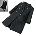 1/6 Scale Male Clothes, Men's Black Coat Windbreaker Costume for 12inches Male Soldier Action Figure Body Doll (J)