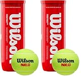 Wilson PADEL X3 BALL CAN, NS, Rosso (Confezione da 2)