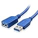 Price comparison product image ULTRICS USB 3.0 Extension Lead 1M, Type A Male to Female 5Gbps Data Transfer Cord, Fast Charging Extender Cable Compatible with PC Phone Card Reader Hub Keyboard Hard Disk Printer Scanner Camera