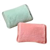 Bolsa de Água Quente Elétrica À Prova de Explosão Aquecedor de Mãos Recarregável para Inverno (Cinza)
