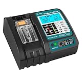 Waitley Meng riben マキタ18V充電器 互換14.4V/18Vバッテリーに対応 DC18V 急速充電 液晶パネル付き 冷却ファン付き 充電開始/完了メロディ付 マキタ18V /14.4Vバッテリーに対応18V充電器 BLBL1860 BL1430 BL14601830など充電可能 【バッテリー別売】