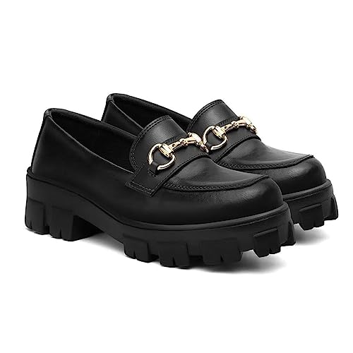 Mocassim Feminino Tratorado Bridão Mendy Black (Preto, br_footwear_size_system, adult, numeric, nume
