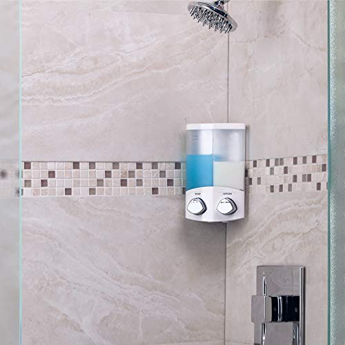 Better Living Products, White 76254-1 Euro Series 2-Chamber Soap And Shower Dispenser #TOP3