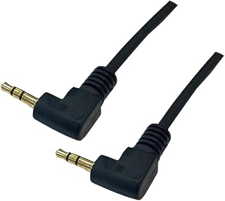 3Aカンパニー L型-L型 3.5mmステレオミニケーブル 0.15m AUX 音声ケーブル コネクト AVC-STM001LL