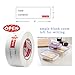 Hcode 1 x 3'' Self-Adhesive Removable Freezer Food Storage Labels - Easy Clean Leaves No Residue - Meal Prep Labels Plastic Paper Sticker Perfect for Reusable Containers 2 Roll