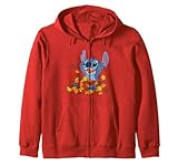 Disney Lilo & Stitch Autumn Leaves Stitch Zip Hoodie