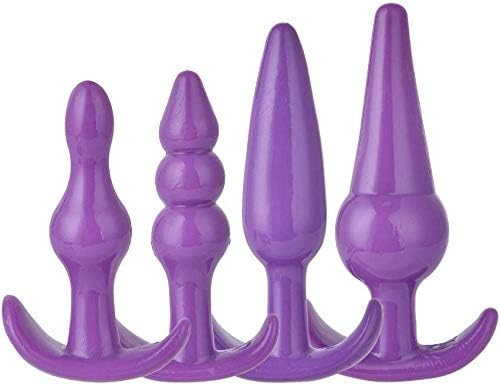 HSYT 4 Pcs Set Comfort Between The Cheeks - Trainer with T-bar Base for Women, Men - Purple