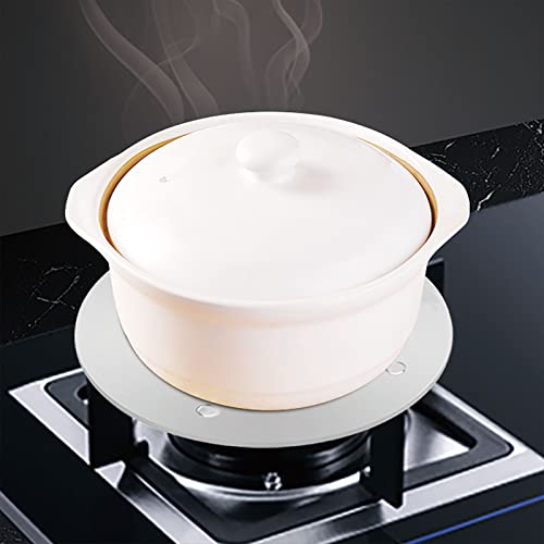 20cm Heat Diffuser Plate for Gas Electronic Stove, Softifund Cooking Induction Adapter Simmer Plate with Remove Handle for Milk Coffee Cookware, Defrosting Tray for Frozen Meat - Image 5