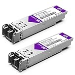 XZSNET 1000BASE-SX SFP Transceiver, 1.25G SFP to LC Multimode Fiber Module Compatible for Cisco GLC-SX-MMD, Ubiquiti UniFi UF-MM-1G, Mikrotik, Meraki, Netgear AGM731F, D-Link and More, 2 Pack
