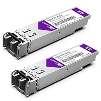XZSNET 1000BASE-SX SFP Transceiver, 1.25G SFP zu LC Multimode Fiber Modul für Cisco GLC-SX-MMD, Ubiquiti UniFi UF-MM-1G, Mikrotik, Meraki, Netgear AGM731F, D-Link und mehr, 850nm, 550m, 2 Stück – Ansicht 1