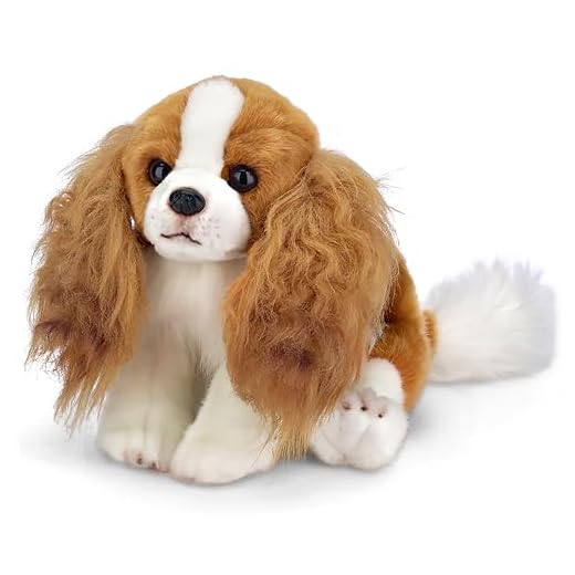 Bearington Sadie Cavalier King Charles Spaniel Plush Stuffed Animal Puppy Dog, 13 inch