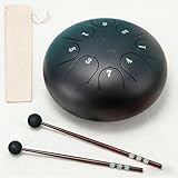 Rain Drum for Outside Garden with The Drumstick, 21 Colors 3~6 Inch 6~8 Tone Mini Garden Rain Drum for...