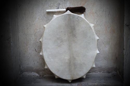 30" Tambourine Siberian Shamanic Oval Drum Frame drum Handcrafted Powerful sound