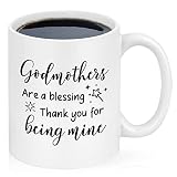 Maustic Godmother Gifts from Godchild, Godmother Gifts for Women, Godmothers Are a Blessing Thank Yo