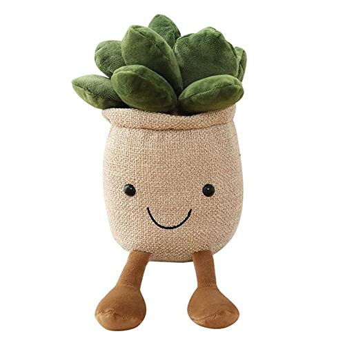 Muñeca Cactus, Juguetes de Peluche, Plantas de Felpa, Almohada para Plantas, Juguetes de Peluche suculentos, Juguetes de Peluche suculentos(Khaki) Cover