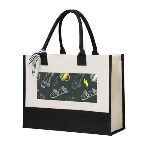 Sac fourre-tout en toile réutilisable et écoresponsable, le cabas beige des cours aux courses.