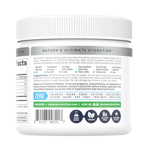 image for Hi-Lyte Keto K1000 Electrolyte Powder | Watermelon | Hydration Supplem