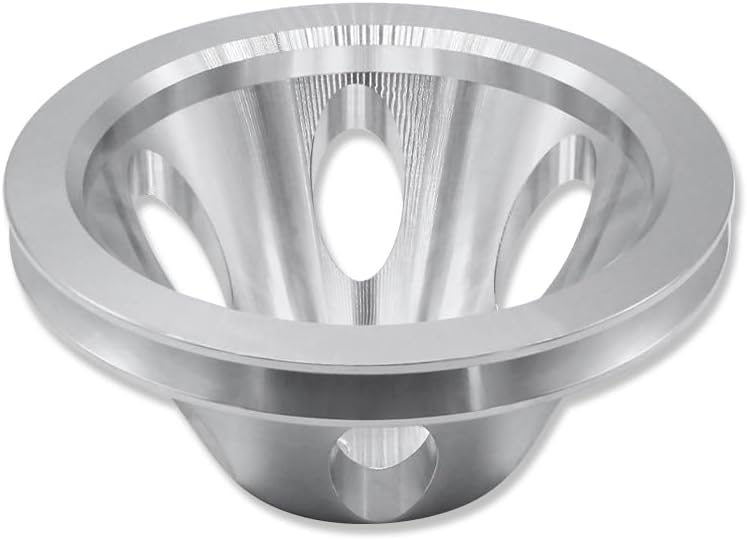 Polished Aluminum Mechanical Short Water Pump and Pulley Single Groove For Chevy SBC 283 327 350 383 400 1955-1985